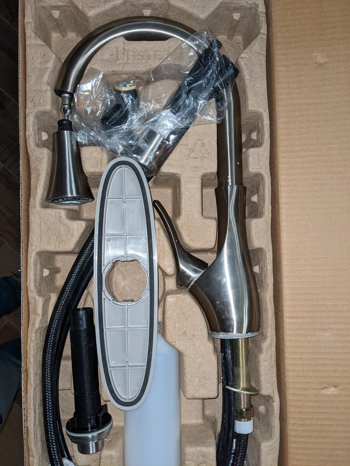 Pfister Tegley Stainless Steel 1-Handle Pull-Down Kitchen Faucet-NEW-#F-529-7TGS - Image 1 of 1