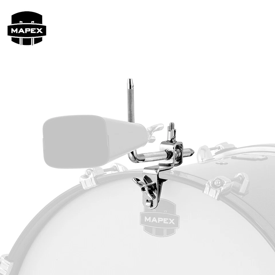 Mapex MCH912 Cowbell Holder Clamp For Bass Drum 3/8" Knurled Post Chrome - Image 1 of 1