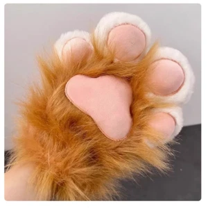 Furry Cat Paws Party Cosplay Husky Paws Cat Paw Gloves Fursuit Handmade - Picture 1 of 22