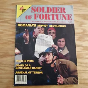 Vintage Soldier of Fortune Magazine July 1990 Romania's Puppet Revolution - Picture 1 of 3