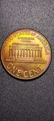 2003 Lincoln D Penny - Doubled  Die Reverse |  Doubled on Pillars - Image 1 of 2