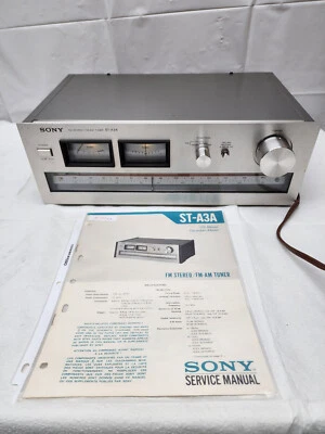 Sintonizador estéreo/FM AM Sony modelo ST-A3A con manual Foto 1 de 4
