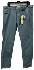 Jeans Gianni Versace (azul agua/verde) corte regular Tiger Jean 40/34 nuevos con etiquetas *defectos - Imagen 1 de 8