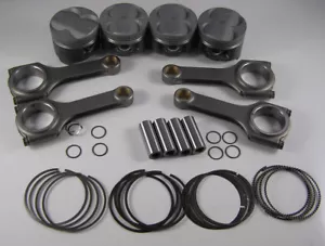 JDM NIPPON RACING 84MM P73-00 B18C ITR PISTONS RINGS SCAT RODS PCT B20 VTEC - Picture 1 of 4