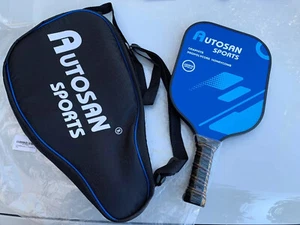 NEW Pickleball Paddle Set with Carry Bag Graphite Face Rackets Outdoor Sports - Picture 1 of 5
