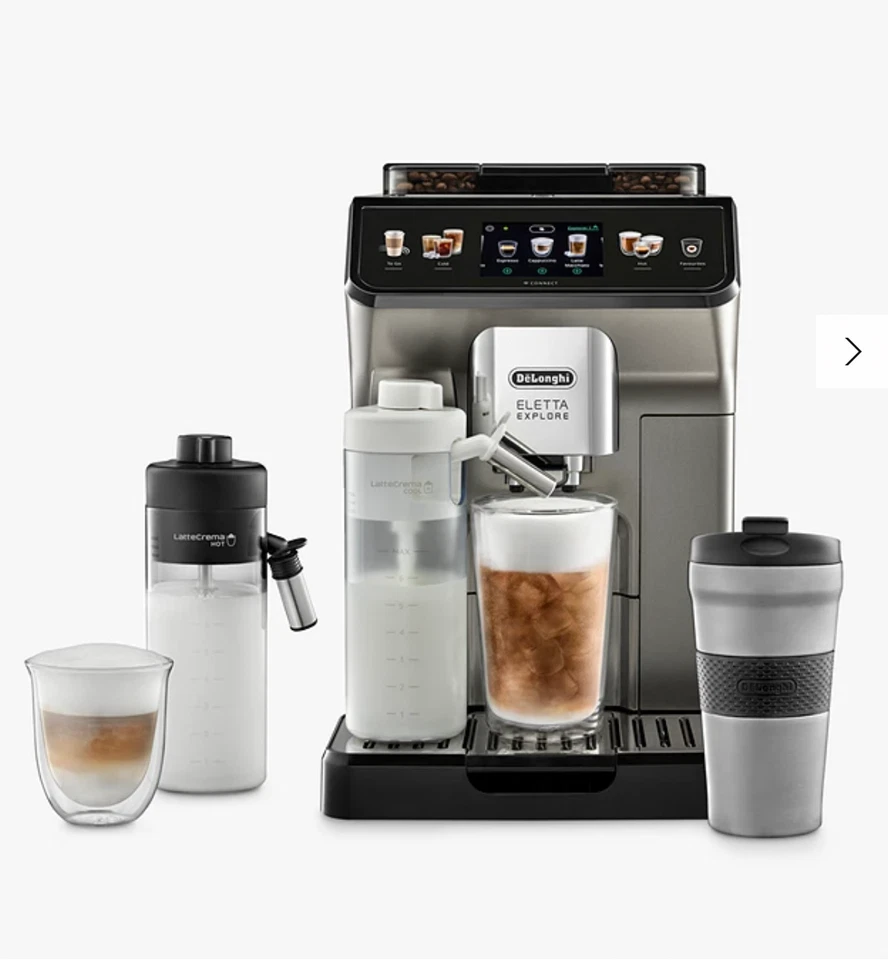 De'Longhi ECAM450.86.T Eletta Explore Bean To Cup Coffee Machine With Cold Brew - Image 1 of 1