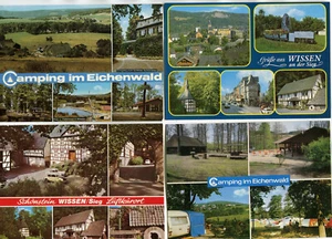 AK Konvolut,  4 x Wissen an der Sieg, u.a. Camping um 1970 - Picture 1 of 2