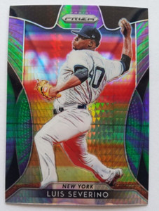 Luis Severino Purple & Green Hyper Prizm Card #84 Panini Prizm 2019 NY Yankees