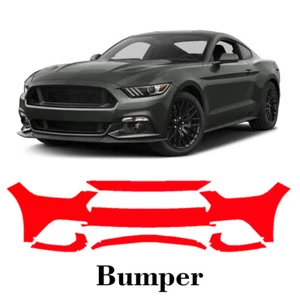 Front bumper PreCut PPF Paint Protection Film For Ford Mustang GT 2015-2017 - Picture 1 of 7