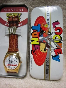 Vtg. BUGS BUNNY Armitron Merrie Melodies Musical Watch w/Box, Warner Bros. NEW - Picture 1 of 6