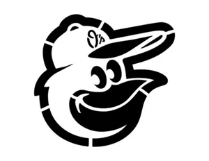 Baltimore Orioles Bird 11" x 8.5" Custom Stencil FAST FREE SHIPPING - Picture 1 of 1
