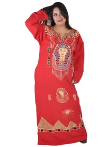 Cleopatra Pharao Kostüm Damen-Kaftan Faschingskostüm Karnevalskostüm rot- XL - Bild 1 von 2