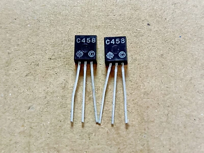 Matched pair Hitachi 2SC458 rank C transistor Genuine Early production - Image 1 of 3