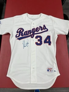 Nolan Ryan Signed Texas Rangers White Baseball Game Issued Jersey 1990 JSA LOA - Picture 1 of 7