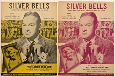 1950 "SILVER BELLS" WEIHNACHTSFILM NOTEN "THE LEMON DROP KID" BOB HOPE - Bild 1 von 2