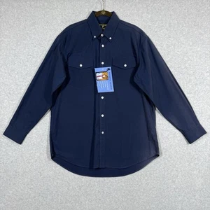 Wyoming Traders Shirt Mens Small Twill Long Sleeve Button Down Western Yoke NWT - Picture 1 of 15
