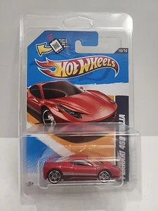 2012 Hot Wheels HW All Stars Ferrari 458 Italia #10/10 Red 130/247 W/PROTECTOR - Picture 1 of 12