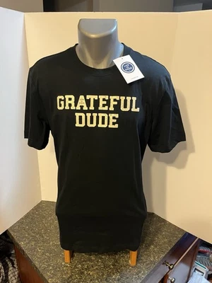 Camiseta para hombre LIFE IS GOOD - Grateful Dude - Algodón negro mediano - Nueva con etiquetas Foto 1 de 4