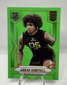 2025 Panini Donruss Elite - Rookies Jihaad Campbell #198 Aspirations Lime Green - Bild 1 von 2