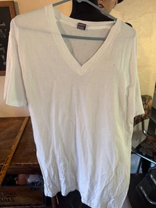 Vintage 80s 90’s BVD V-Neck Cotton White T-Shirts Men’s XLarge (46-48) - Bild 1 von 7