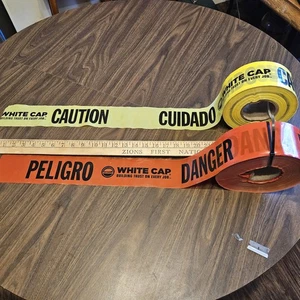 Safety Hazard Barrier Tape - Caution, Danger, Cuidado, Peligro, Construction - Picture 1 of 5