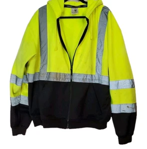 Kishigo 2X PPE Reflective High Visibility Hi-Vis Broken Zipper Spots & Stains - Picture 1 of 3