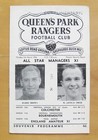 QUEENS PARK RANGERS QPR v MANAGERS XI Testimonial Friendly 1956 Stanley Matthews