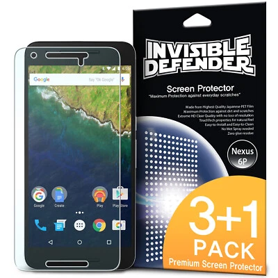 Protector de pantalla Google Nexus 6P | Ringke invisible antiarañazos [película] 4 PK Foto 1 de 4