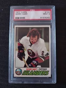 1977 TOPPS #162 GERRY HART NEW YORK ISLANDERS MINT PSA 9 POP 8 With 1 Higher - Picture 1 of 2