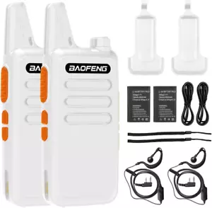2pc BF-888S Walkie Talkies T20 Long Range Rechargeable 2-Way Radios Handheld - Picture 1 of 11