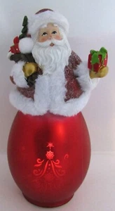 KRINGLE EXPRESS LIGHTED SANTA FIGURE IN PRESENTATION BOX 10 1/2" TALL NEW IN BOX - Picture 1 of 8