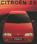 CAR BROCHURE: CITROEN ZX - SEPTEMBER 1991 (REFLEX/AVANTAGE/AURA/VOLCANE)