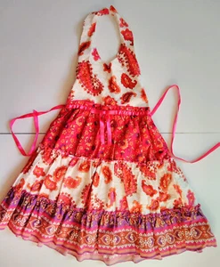 Blueberi Boulevard Red/White Girl's halter dresses in size 5 - Picture 1 of 1