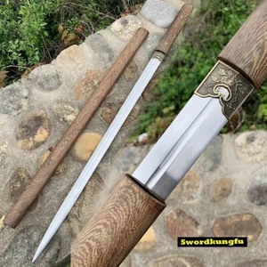 Hualee Wood  Handmade Sword Samurai Katana T1095 Carbon Steel Very Sharp Blade - Picture 1 of 10