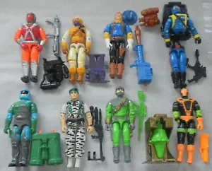 Vintage 1990s G.I. GI Joe Cobra Lot ARAH 3.75 Action Figures Accessories Weapons - Picture 1 of 12
