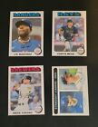 4 Card LOT 2024 Topps Heritage MINI WHITE BORDER Parallel SP MEAD RC TURANG