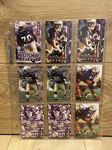 2000-2002 Washington Huskies Football Team Husky Pocket Spielpläne Karten Lot 9 - Bild 1 von 12
