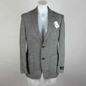 NWT Saks Fifth Avenue Grey Soft Linen Blazer-Style Jacket - Picture 1 of 10