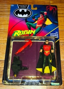 Vintage 1991 Kenner Robin Launching Grappling Hook Batman Return Action Figure - Picture 1 of 1