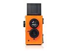Blackbird Fly 35mm TLR Twin Lens Reflex Camera - Black with Orange Face Camera