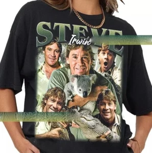 Vintage Steve Irwin Shirt Gift For Fans Short Sleeves Unisex S-5XL - Picture 1 of 3