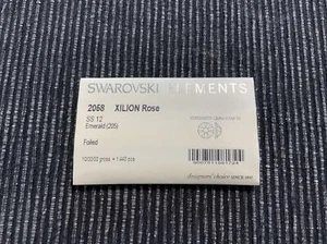 Swarovski Elements 2058 XILION Rose SS 12 Emerald 205 - Bild 1 von 2