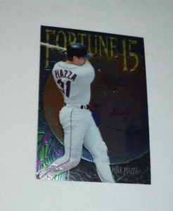 1999 TOPPS CHROME - MIKE PIAZZA CATCHER NEW YORK METS FORTUNE 15 CARD FF10 - Picture 1 of 4