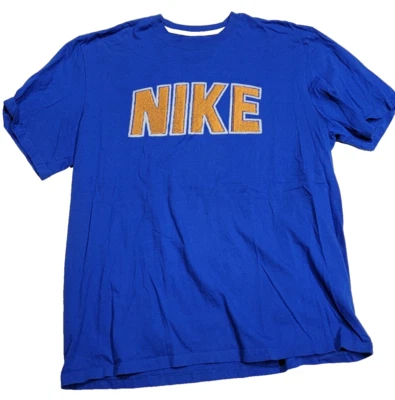 Camisa Atlética Nike Essential Calce Regular Deletrear Logo Grande Azul Para Hombre XXL Foto 1 de 4