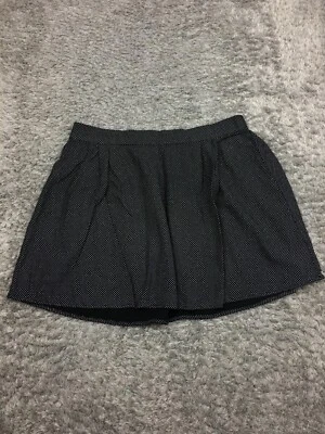 Minifalda Old Navy para mujer talla mediana negra elástica estampado blanco Foto 1 de 4