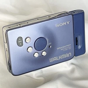 SONY WM-EX707 1992 Walkman W/battery box As is Cassette Player Made in Japan - Picture 1 of 24