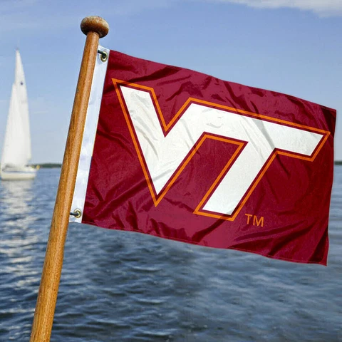 Virginia Tech Hokies Boat Yacht Nautical Flag Cover