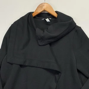 Cárdigan SPANX Drape Frontal Mujer XL Chaqueta Ponte Envoltura Cascada Negro - Imagen 1 de 8