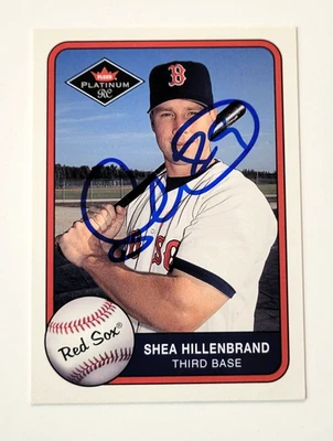 SHEA HILLENBRAND Signed 2001 Fleer Platinum #366 Boston Red Sox Card Autograph - Image 1 of 2