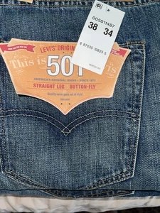  Neu - Distressed Levi Struss & C0. Herrenjeans 501 38x34 - Bild 1 von 7